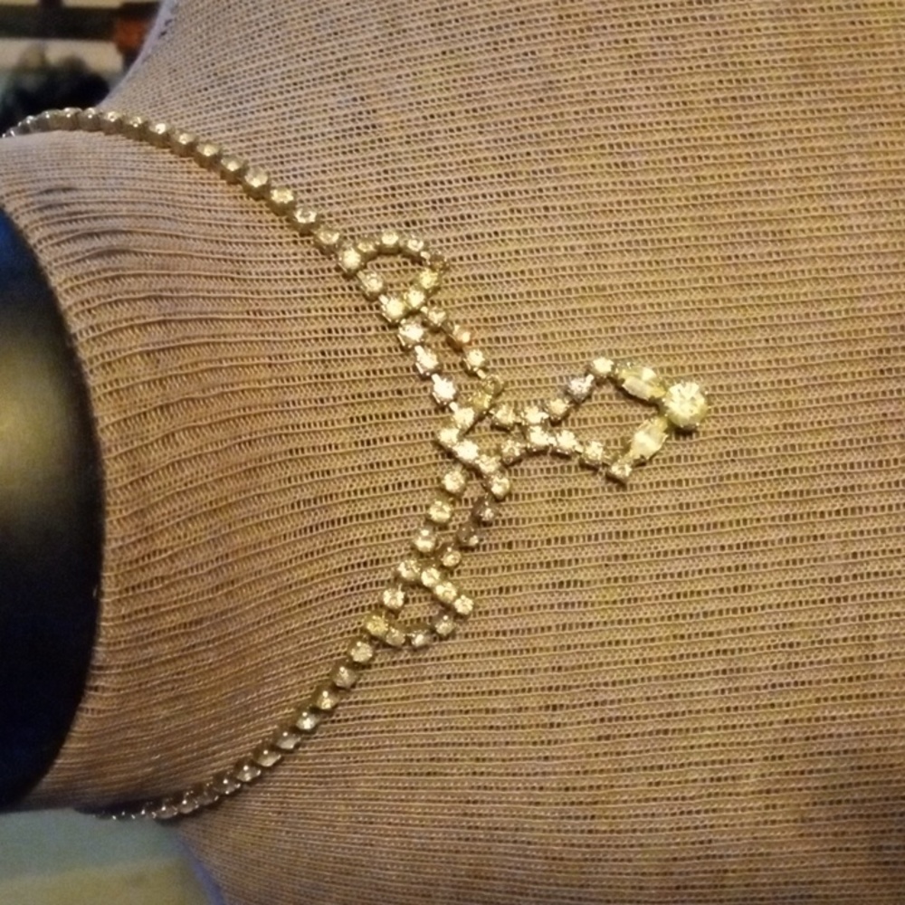 Coro rhinestone choker